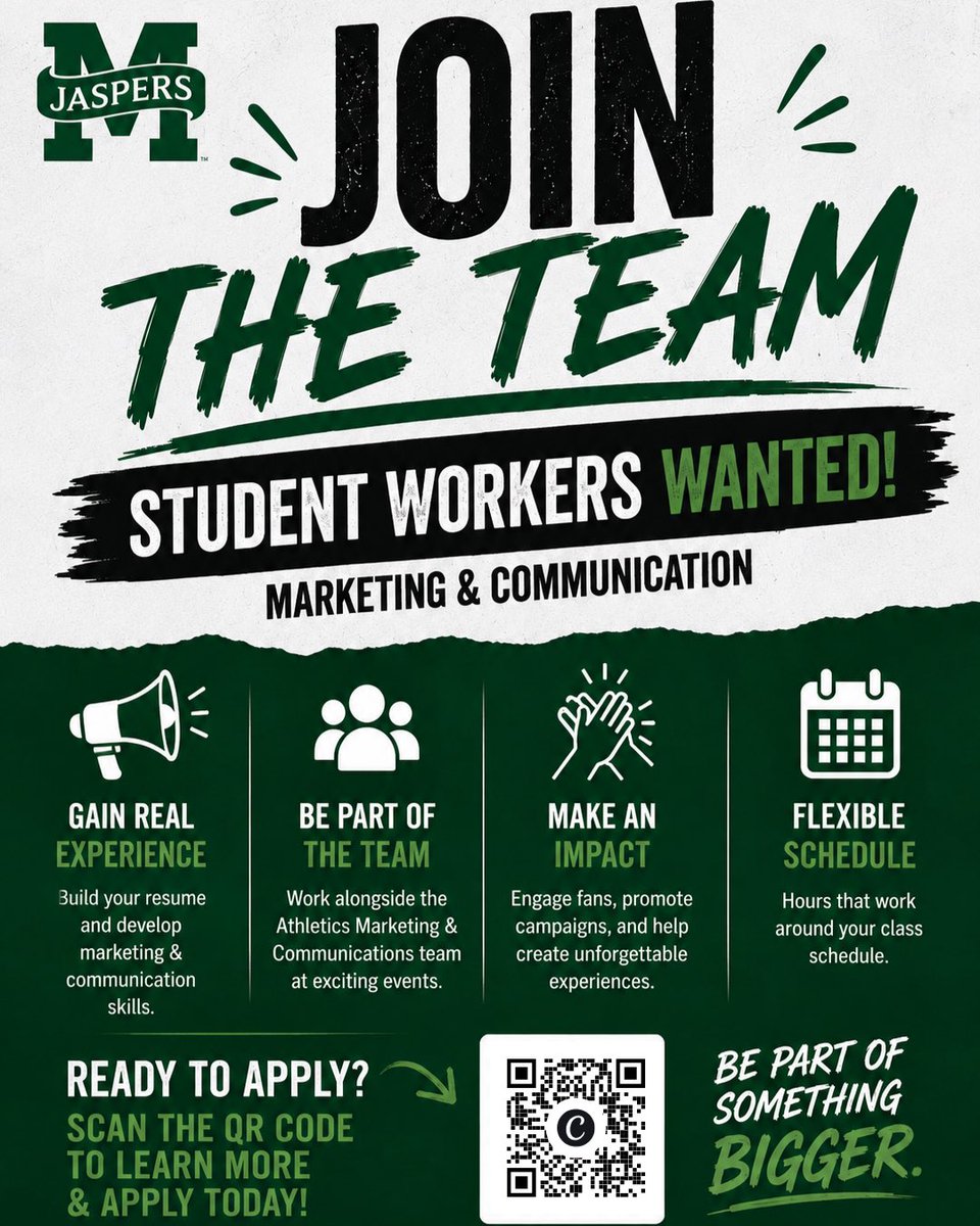 GoJaspers's tweet photo. πππ ππππππ π₯
Hit the link below if youβre a current Manhattan University student looking for employment opportunities π
π: https://t.co/A3NVU5tucR
#GoJaspers | #JasperNation π’βͺοΈ https://t.co/L0Xef6HiUg