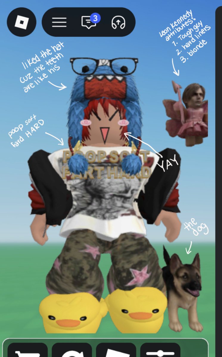 funnyluv3's tweet photo. the avatar i think hed come up with if mina was standing over his shoulder showing him the good stuff, tbh i think even if he did realize there was a marketplace for more items on his own he wouldnt gaf abt changing his avatar that much https://t.co/0GrB24Lt3x