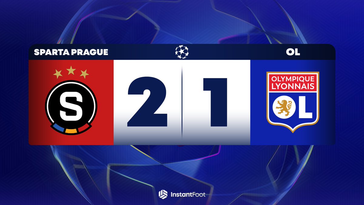 lnstantFoot's tweet photo. ⚽️ 69' LE SPARTA PRAGUE RENVERSE L'OL !!! MERCADO POUR LE 2-1 !!! 😱 https://t.co/Xo0AsjLx4E