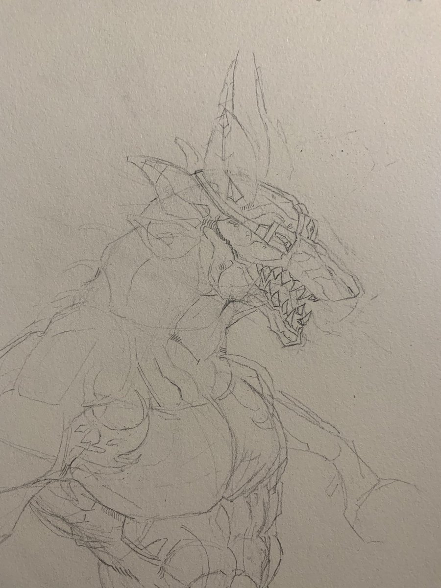 Kittycorn48_'s tweet photo. Nightcrawler sketch #kaijuparadise #nightcrawler #art https://t.co/rSIndwumRA