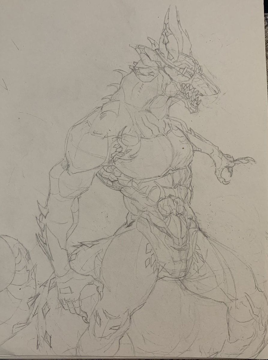Kittycorn48_'s tweet photo. Nightcrawler sketch #kaijuparadise #nightcrawler #art https://t.co/rSIndwumRA