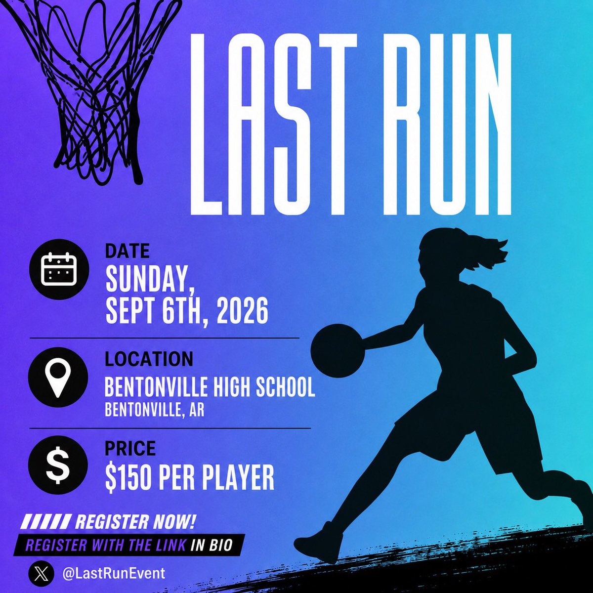 NextTiercircuit's tweet photo. the @Lastrunevent is Sept. 6th . The premier exposure competition for recruits. 
Players, the deadline to register is August 28th. 
College coaches will be in attendance again this year. 
Offers went out after this event last year !
Don’t wait …hit the link in the Last Run bio. https://t.co/raoxFnB7t9