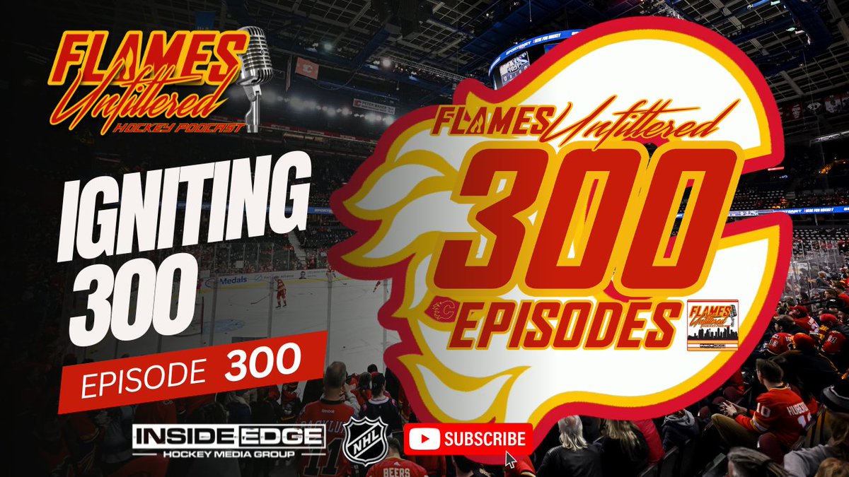FlameUnfiltered's tweet photo. Igniting 300 – FLAMES UNFILTERED – Ep 300
>Celebrating 300
Hosts Brad Burud and Kyle Lewis
#NHL #HockeyX #TalkinHockey #Flames #cofred #nhlflames #calgaryflames #YYC #FireItUp
Watch on YouTube
https://t.co/LV1zXLS2Qm https://t.co/NSysz1XNjd