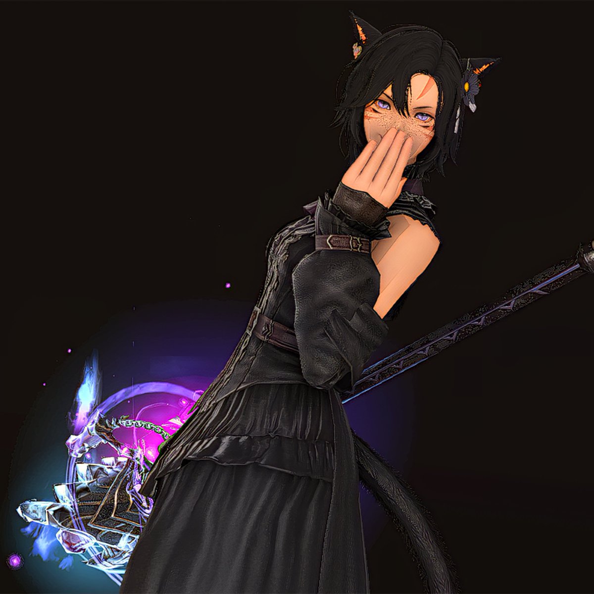 MaverynHB's tweet photo. Finally finished the stupid final step of the Relic weapon and got some shinies! Still need some more Tomes to finish AST and SAM though 💜

#GPOSERS #FFXIVScreenshot #FFXIVDiabolos #FFXIVCrystal #FFXIVMiqote #KAOS https://t.co/j7gPNCgWQk