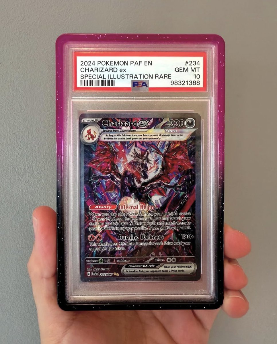 astro_degens's tweet photo. GIVING AWAY SPECIAL ILLUSTRATION RARE CHARIZARD POKÉMON CARD

This 2024 GEM MINT PSA 10 is worth OVER $700!

This is a Japanese print so it's among the MOST CHASED modern sets out there.

AND NOW it's yours for the TAKING!

Like &amp; Comment on why I should pick YOU! https://t.co/2FAMBWjyYU