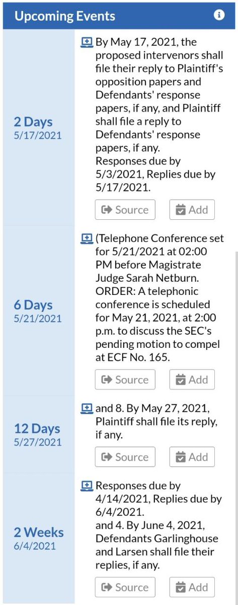 Shannon45531518's tweet photo. #SEC #RIPPLE #XRP #EconomicFraud #Blockchain #CryptoCurrency
16 documents in total filed yesterday & today. Someone is panicking and it isn't Ripple.
Watch this case (and the Maxwell case) CLOSELY.
Securities and Exchange Commission v. Ripple Labs Inc. (1:20-cv-10832)
https://t.co/mdnrcndC4H
https://t.co/I73Ej7w4yU