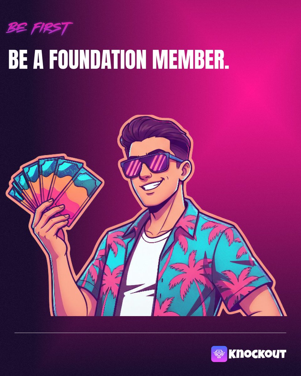 Knockout_Global's tweet photo. The energy is building and Foundation Members will be first through the door, getting early access and more bonuses for playing. 

8th August is nearly here. Are you in or still on the sidelines? 

#Knockout #AreYouIn https://t.co/LKNwhpN8ct