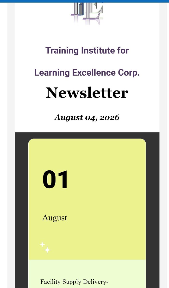 TILE4_institute's tweet photo. August Newsletter.
To get an e-copy of the monthly Newsletter subscribe using the link below.
https://t.co/pXBGr3xYYl https://t.co/DGfaRMCLTq