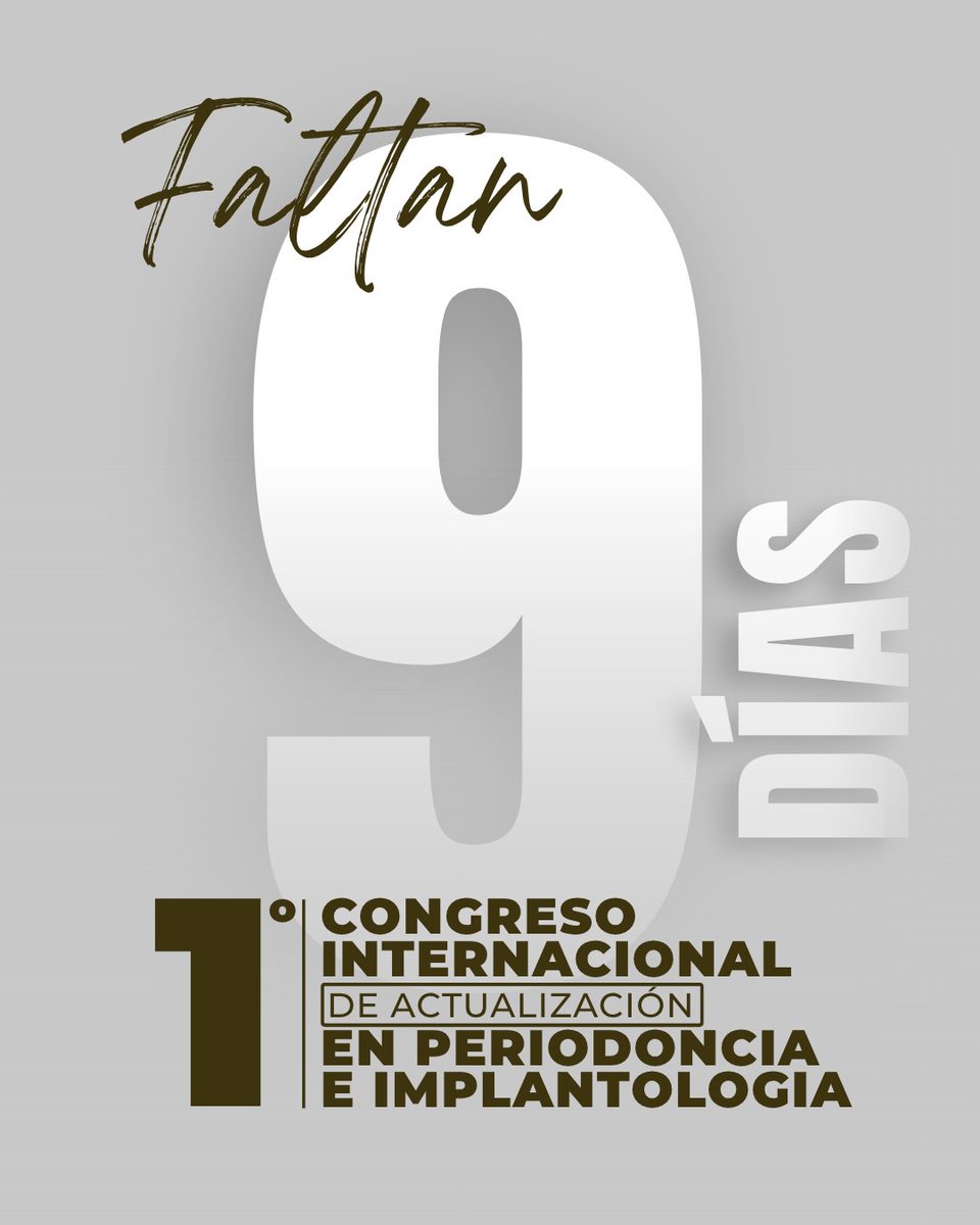 FODUCEoficial's tweet photo. ¡A solo 9 días!
Descubre los nuevos criterios clínicos y guías de práctica para el tratamiento periodontal basado en evidencia.

13 y 14 de Agosto | Quito, Ecuador
Link de inscripción: https://t.co/yGJc96h0T0 https://t.co/jTWGpuCHlA