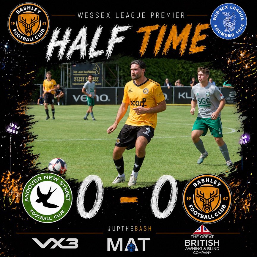 BashleyFootball's tweet photo. Goalless at the break ⚽️

#UpTheBash #WeAreBashley https://t.co/q2V4OaozNo