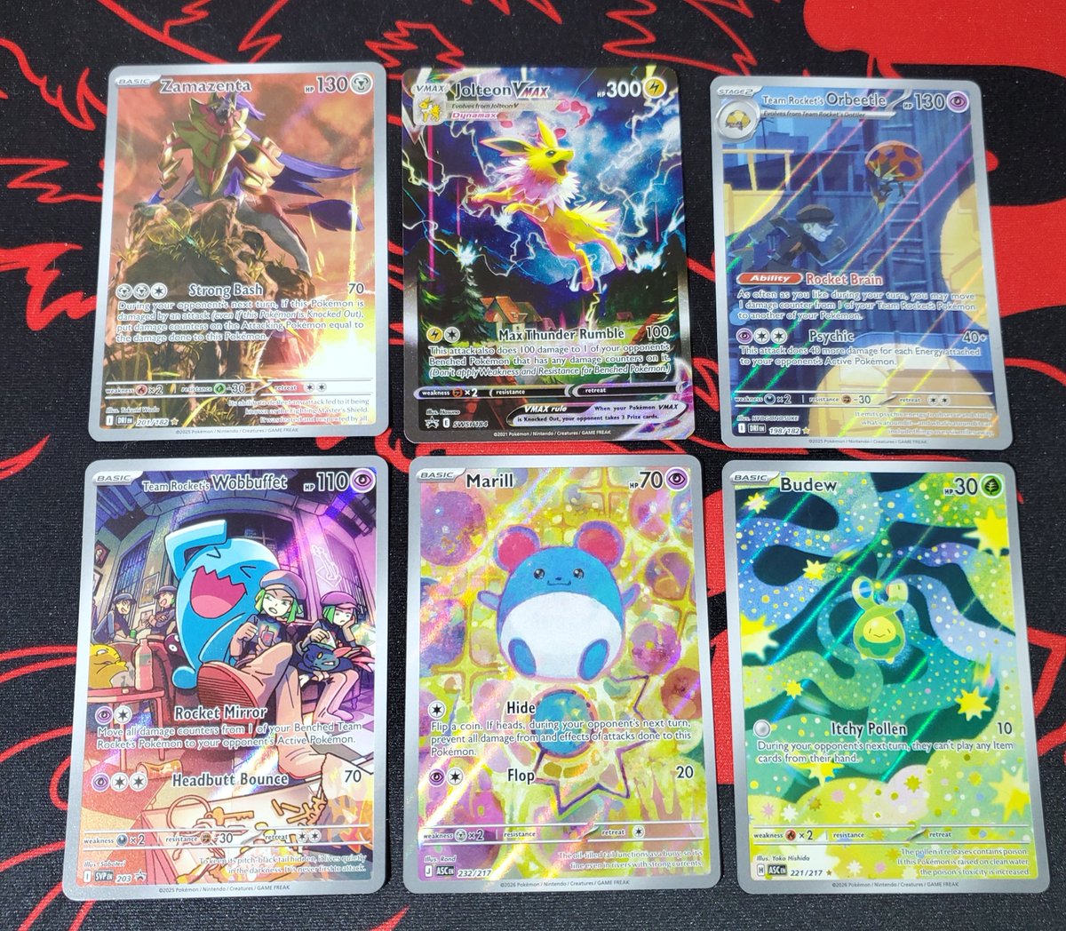 CBCollectors's tweet photo. @ArnoldMoger 🔥Pokemon Tuesday🔥
💥Maril IR-$15💥
💥Jolteon Vmax promo-$80💥
💥Budew IR-$8💥
💥Zamazenta IR-$5💥
💥Orbeetle IR-$5💥
💥Wobbuffet promo IR-$8💥
$121 lot take for $105 shipped
Add $1 pwe or $6bmwt
Type the name of card to claim
Repost appreciated 🙏 https://t.co/pRRTdvlTPZ