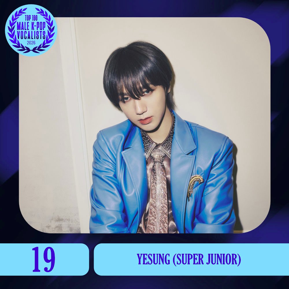 TOP100KPOP's tweet photo. TOP 100 – MALE K-POP VOCALISTS

#19 YESUNG (SUPER JUNIOR)

Congratulations! 🎉 https://t.co/Mu4IBiUfo1