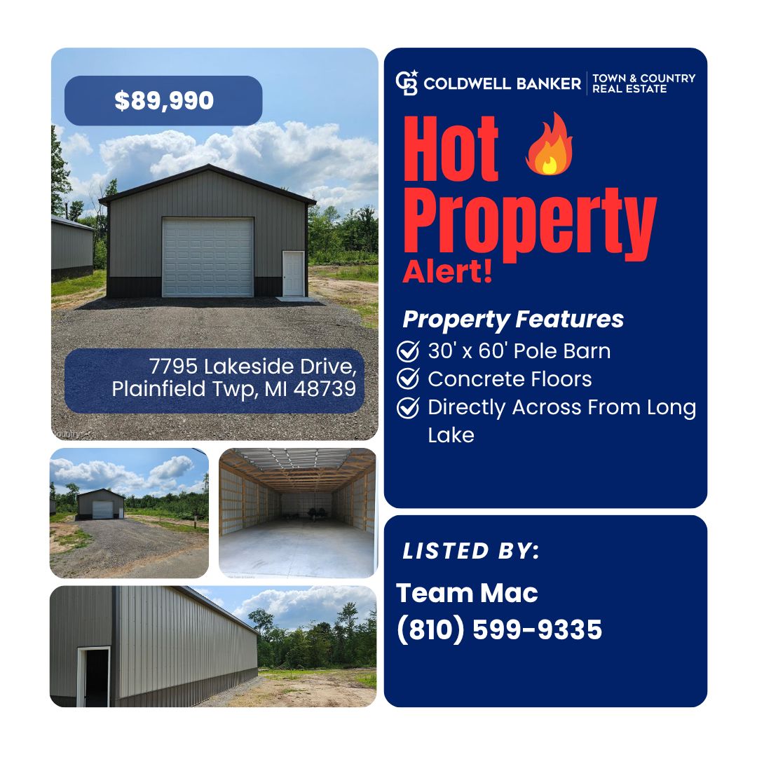 CBTChomes's tweet photo. New Listing Alert! 🚨
📍7795 Lakeside Drive, Plainfield Twp, MI 48739 
Presented by Team Mac
📲 (810) 599-9335 
#NewListing #CBTCHomes #HomeForSale https://t.co/PAGiPJr3hb