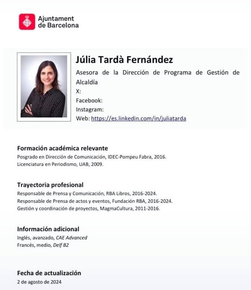 puigfalconer's tweet photo. ÉS LA FILLA DE @JoanTarda !!!
Avui el TELENOTICIES de @som3cat ni en parla...
Ai ai si fos la filla de @orriolsderipoll !!! https://t.co/gkCdFKwpxS