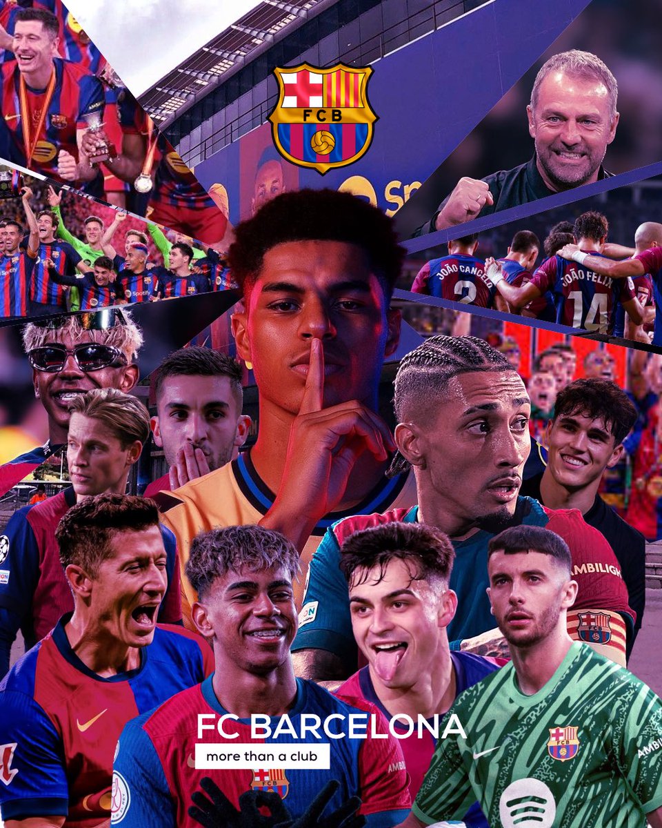 theglobaltync's tweet photo. First Barça design vs my second one.
Same club, same energy — just sharper execution.
Growth isn’t always loud, it’s just doing the work.

#FCBarcelona #GraphicDesign #SportsDesign #growth #tyncdesign #theglobaltync https://t.co/qRwp2bJbFU