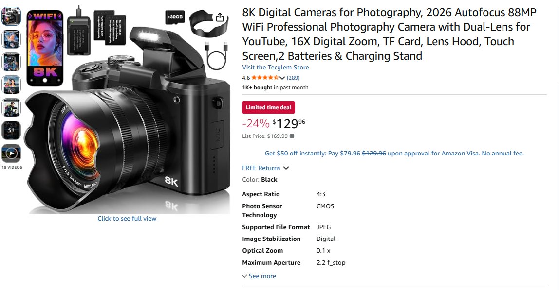 _jidong3's tweet photo. A good Camera deal 🔥📷
8K Professional Digital Camera straight from the US &amp; worth every penny  Direct from the US, quality you can trust.

Price: 240,000 naira plus shipping
Worth every penny!
Delivery after 10-15 working days https://t.co/JEfbZjm46p