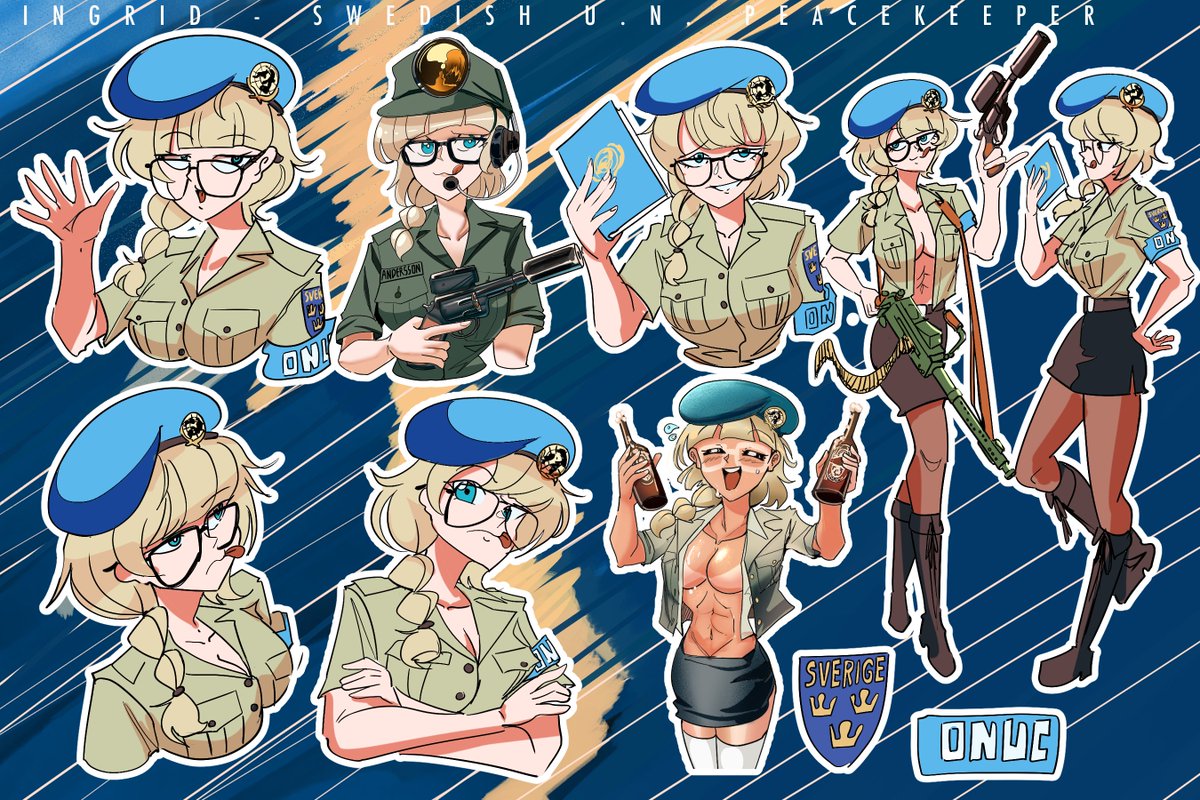 nicojian's tweet photo. Ingrid, UN Peacekeeper #WeLoveColdWar !! https://t.co/HGl8s4VPhj