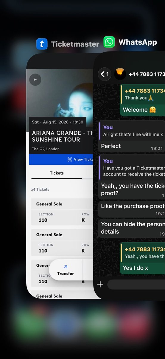 dilagolmst's tweet photo. Selling 4 Ariana Grande tickets 🎟️
#UK #London
The O2, London📅 Saturday, 15 August💺 Section 110💷 £100 each

Feel free to DM or WhatsApp +44 7883 117344 x

#Ariana #ArianaGrande #EternalSunshineTour #ข่าวบันเทิง #MUNforward #WTS https://t.co/JEwsg6ZGkf