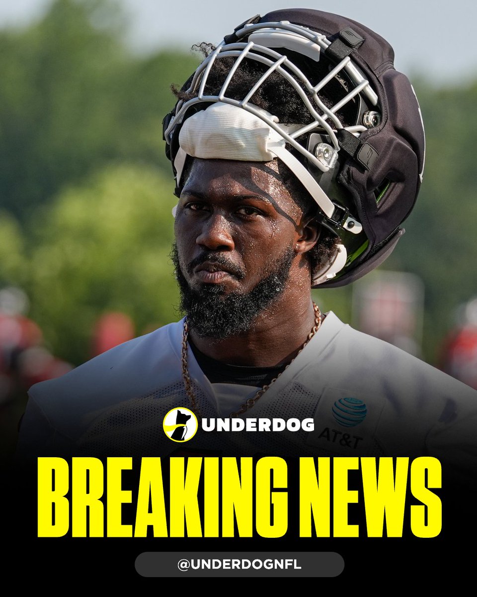 UnderdogNFL's tweet photo. Rap: Falcons LB Jalon Walker feared to have suffered torn ACL. https://t.co/ijyDXUyK1M
