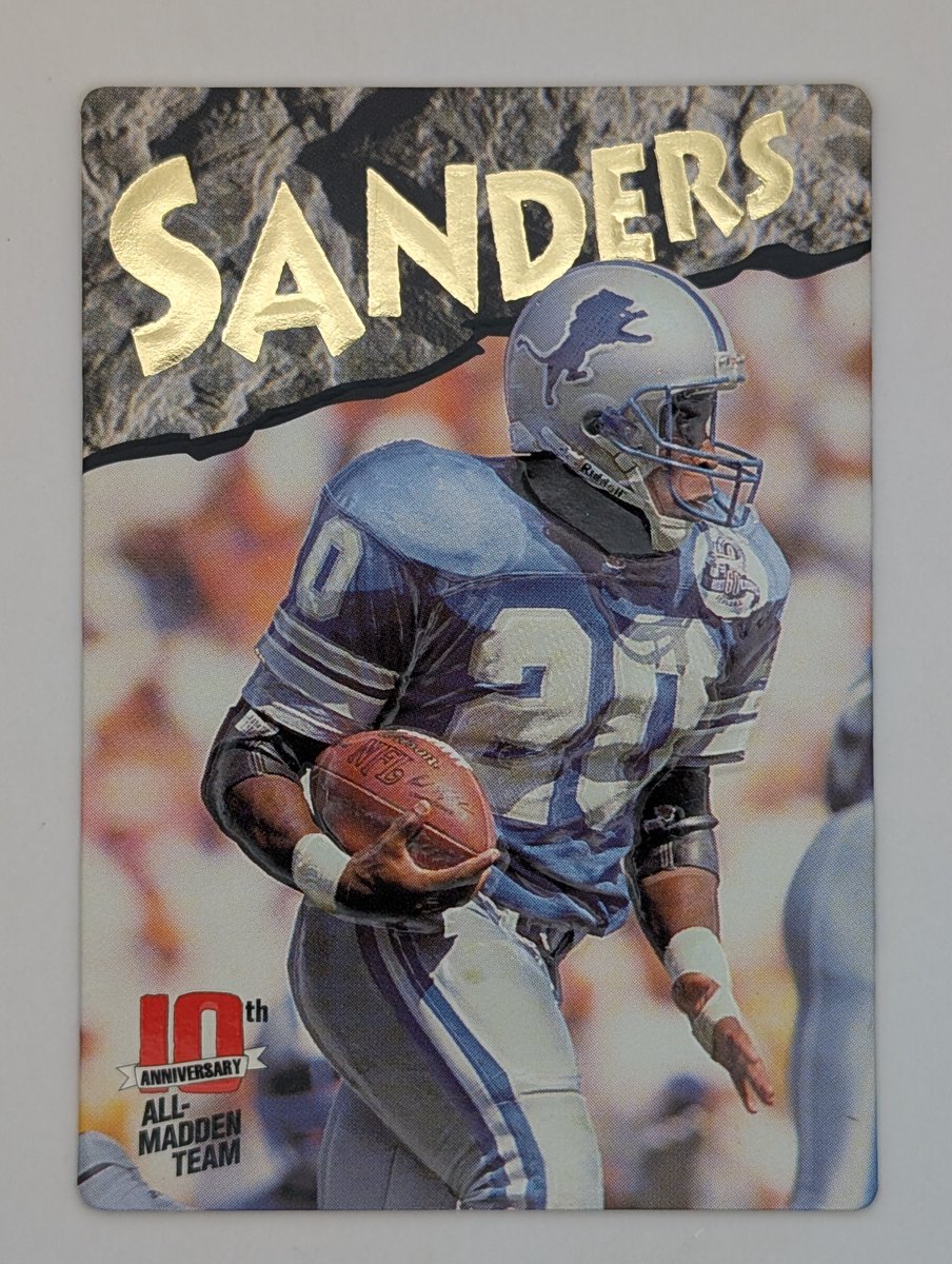 RyCoSportsCards's tweet photo. New Listing for 8/4/2026!
-1993 Action Packed All-Madden #32 Barry Sanders NmMt+
https://t.co/Xpq4uyJaRR https://t.co/XGV4yPGVfu