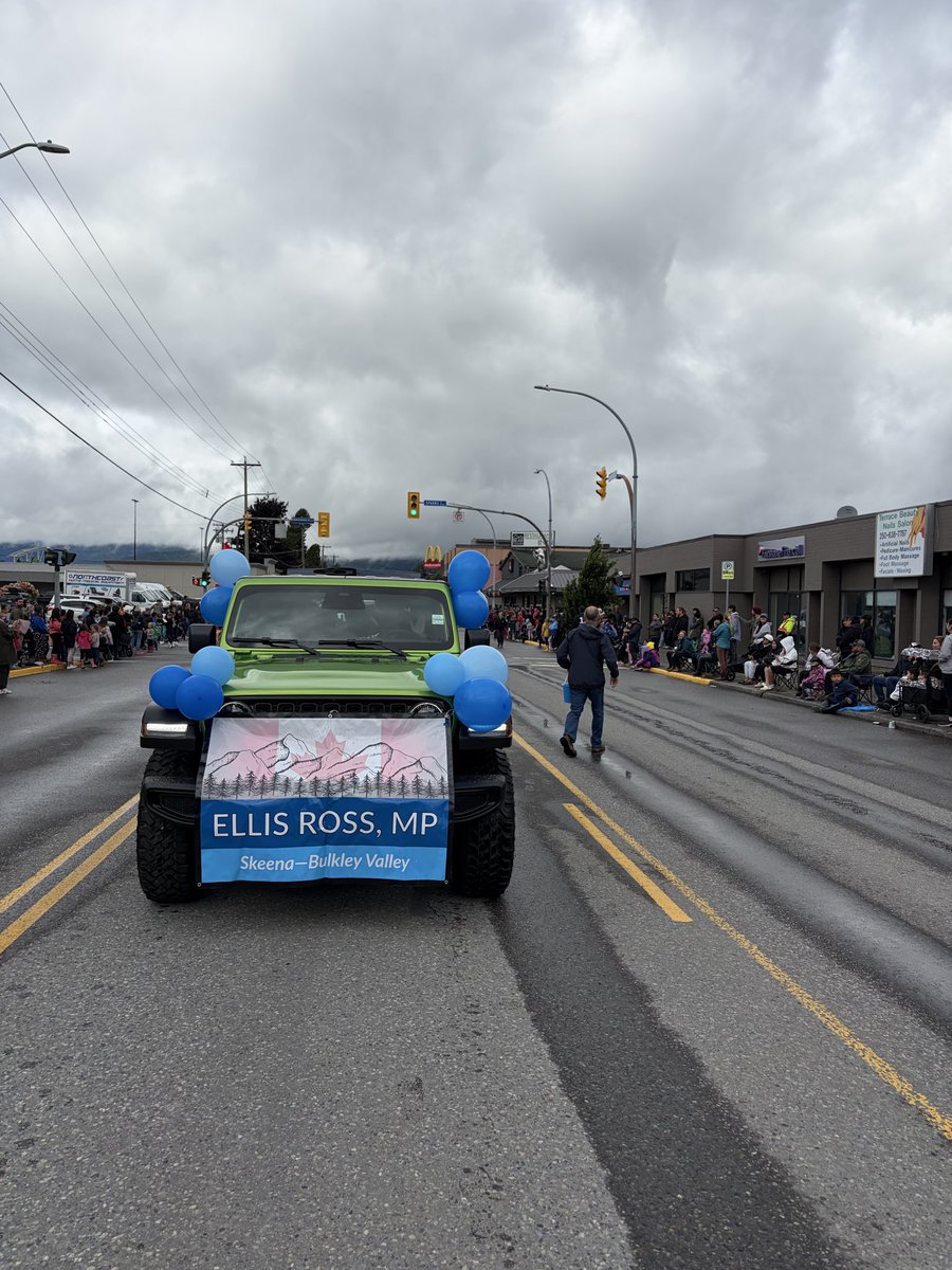 ellisbross's tweet photo. The rain cleared just in time for Riverboat Days in Terrace on Saturday for the parade!

It was great to see such a fantastic turnout for the parade and so many people out celebrating together.

A big thank you to my volunteers for handing out candy, and to the organizers and everyone who worked hard to make this year’s Riverboat Days another great success.