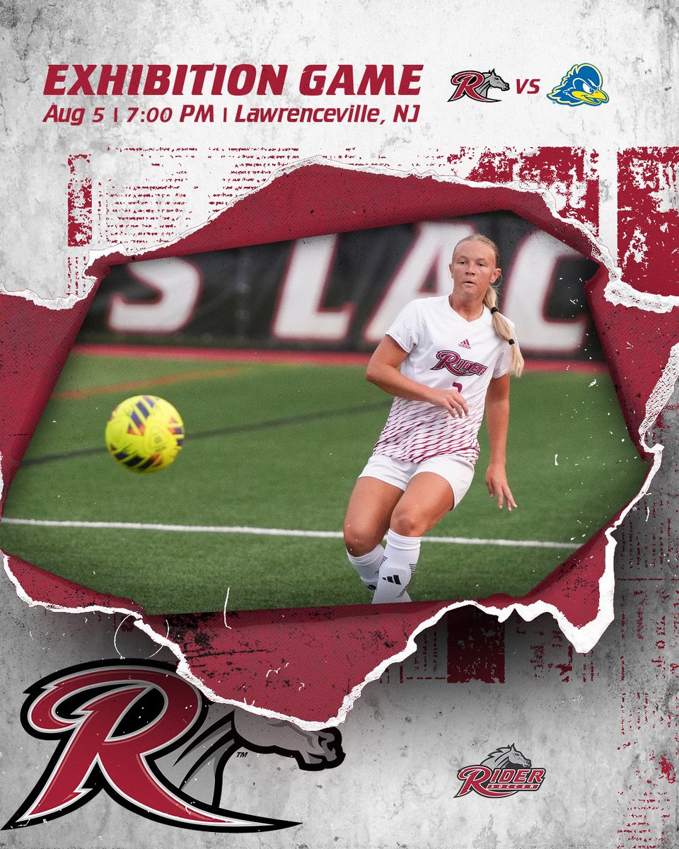 RiderSoccer's tweet photo. @ncaasoccer is back @RiderUniversity  this Wednesday at 7pm. The Rider Broncs take on University of Delaware. Come to campus for your first look at the 2026 squad #togetherwearerider @RIDERATHLETICS @RiderOIE https://t.co/p4bEBtMDYK