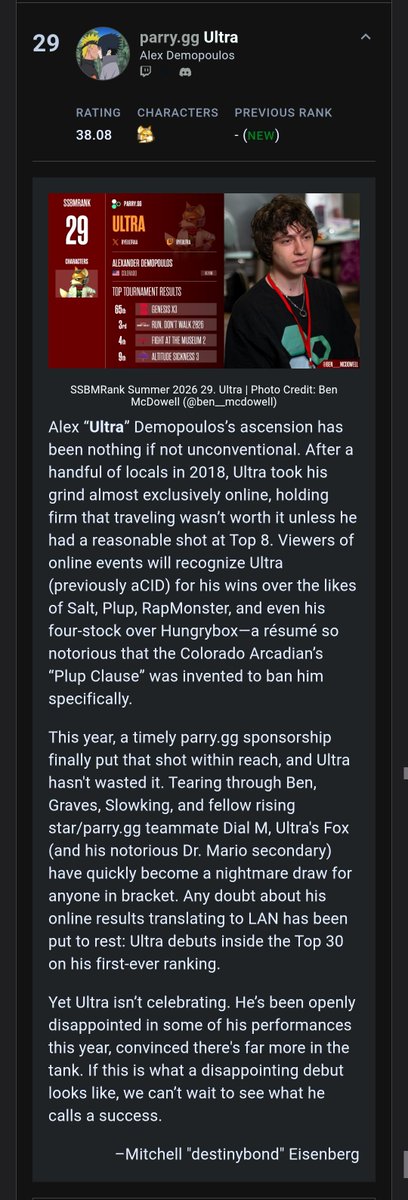 Colorado_Melee's tweet photo. 3 Colorado Melee players ranked in the top 30 this Summer! 

Huge shoutouts to @byeUltraa @KaceyBeSpittin and @CO_DialM ! https://t.co/T7q3DHhoBQ