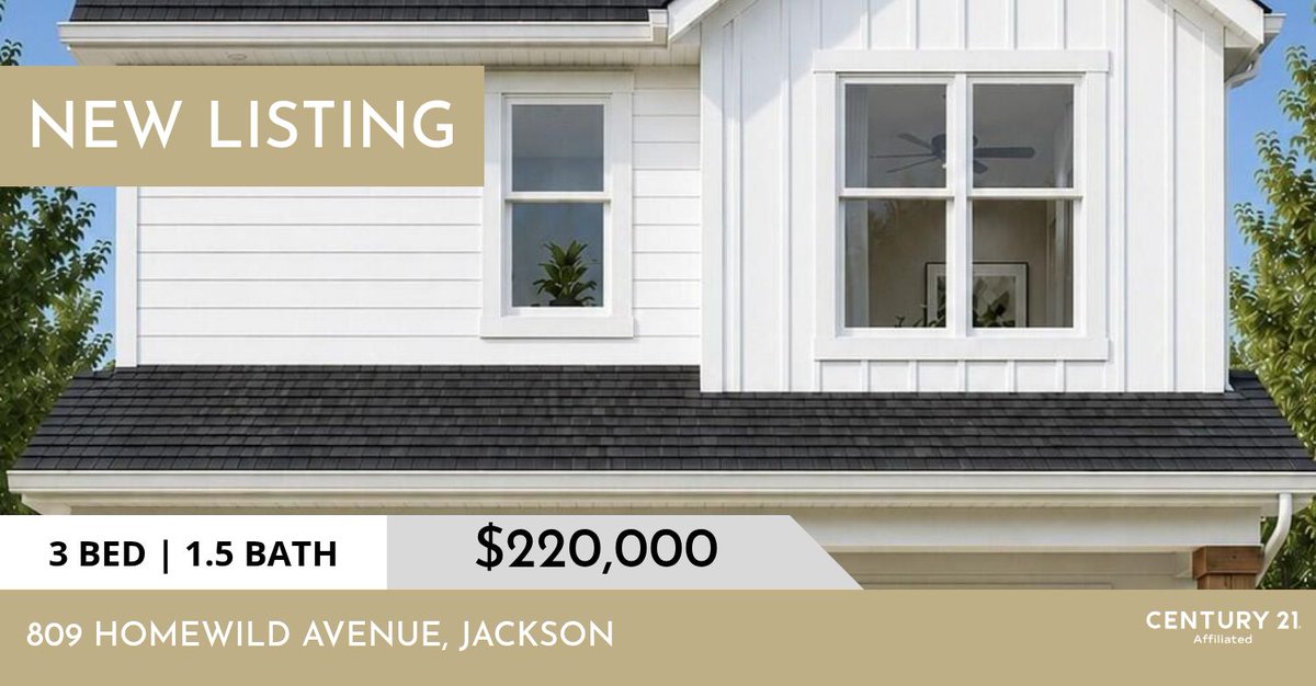 c21affiliatedmi's tweet photo. 📍 New Listing 📍 Take a look at this fantastic new property that just hit the market located at 809 Homewild Avenue in Jackson. Reach out here or at (517) 712-5949 for more information

Century 21 Affil... https://t.co/UopUAcht91 https://t.co/JgiHF8bd9i