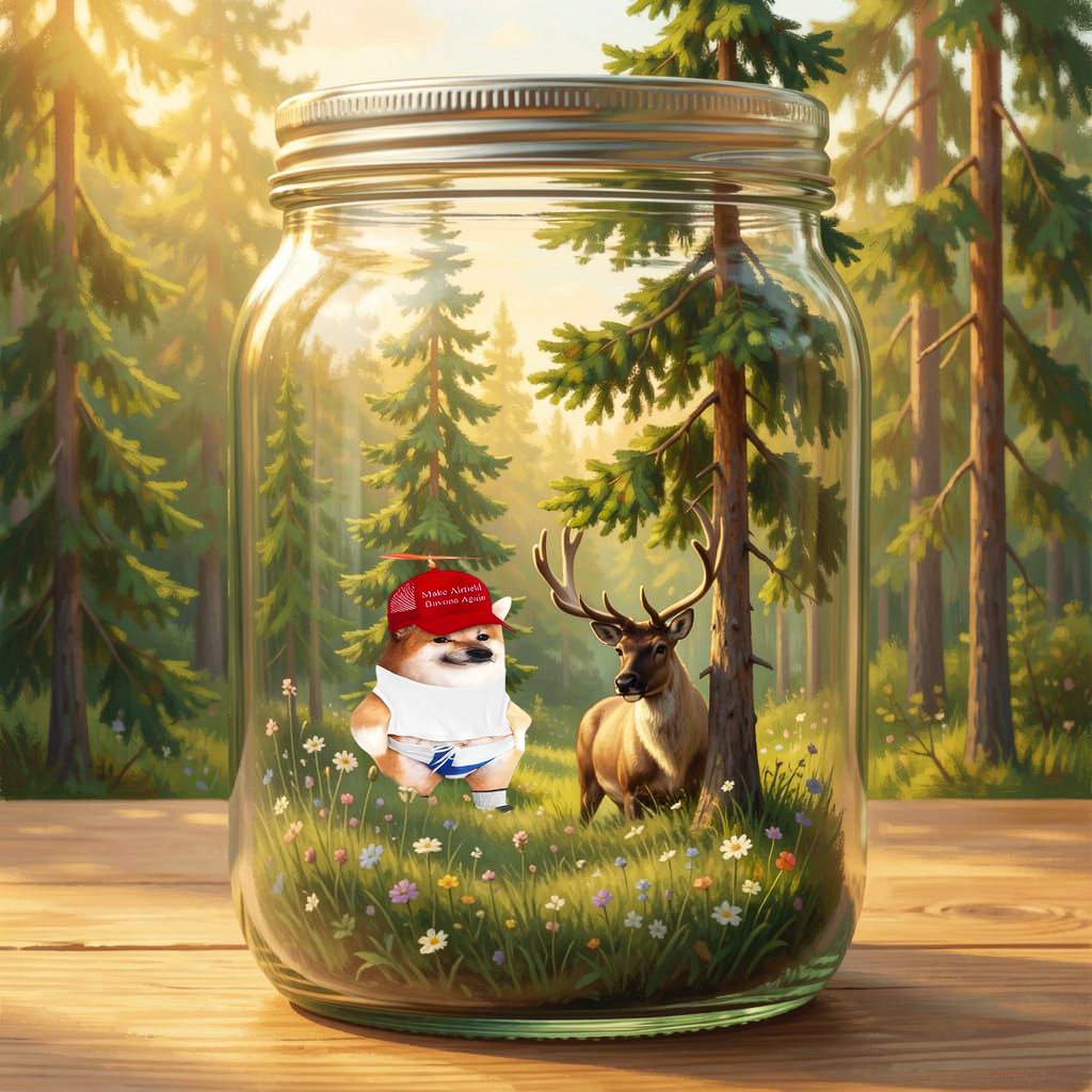 veeencooo's tweet photo. Another Finnish forest jar delivery to @elm7r335 
And yes, I've hidden Simo . . maybe a bit too good 😅 But hey, Finnish sniper, right?! Properly invisible! https://t.co/dqFQtIhTsy