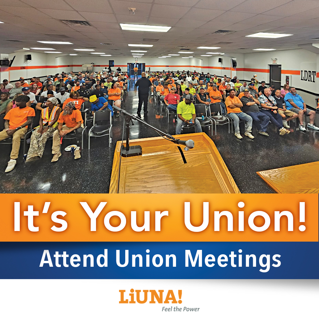 LIUNAmidwest's tweet photo. Remember, the success of your local depends on active participation from all of its members. Get involved & attend your monthly member meetings! Your #union is only as strong as its membership.
#LaborersRISE #LaborersRising #UnionStrong #UnionProud #LIUNA #FeelThePower https://t.co/sUJDAW6dXE