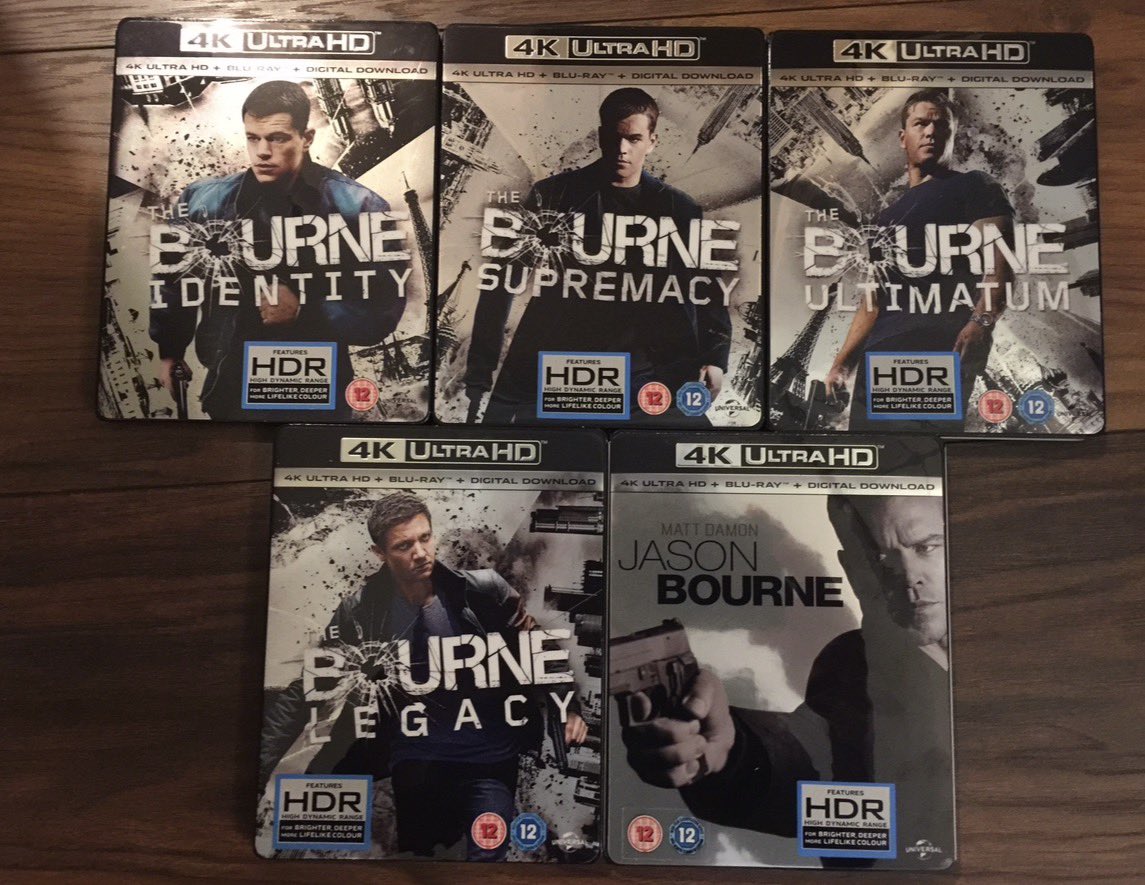 the4kCollectivE's tweet photo. I guess it’s onto Bourne Legacy tomorrow night. Will have to dig out the 4K @UltraHDBluray for that one as there’s no HD-DVD 😢

#PhysicalMedia #NowWatching #Bourne #HDDVD @UniversalPics #MattDamon #TheLookAndSoundOfPerfect https://t.co/jut0K1KRYr