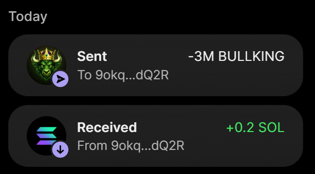 BullKingXSol's tweet photo. ✅ SUCCESSFUL PURCHASE OF 3 MILLION $BULLKING FOR 0.2 SOL 

Buy $BULLKING ON X

Send Between 0.2 SOL and 10 SOL to :
Dw8okb8BLa3LAkxRfE3hpZkkMdCQkBn7iM1i4rTRHZ2b

1 SOL = 15 Million $BULLKING 
5 SOL = 30Million $BULLKING + 100% BONUS

Retweet & Drop your solana wallet for 100,000 $BULLKING