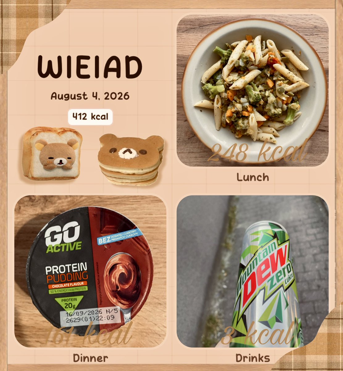 popiuszki's tweet photo. wieiad 04.08 - 412 kcal
a little bit lazy today sorryyy 😞😞 btw omg i didnt know that this vegetable pasta was so low cal?? 😻😻 i love it!! https://t.co/G0NOFPzwNR
