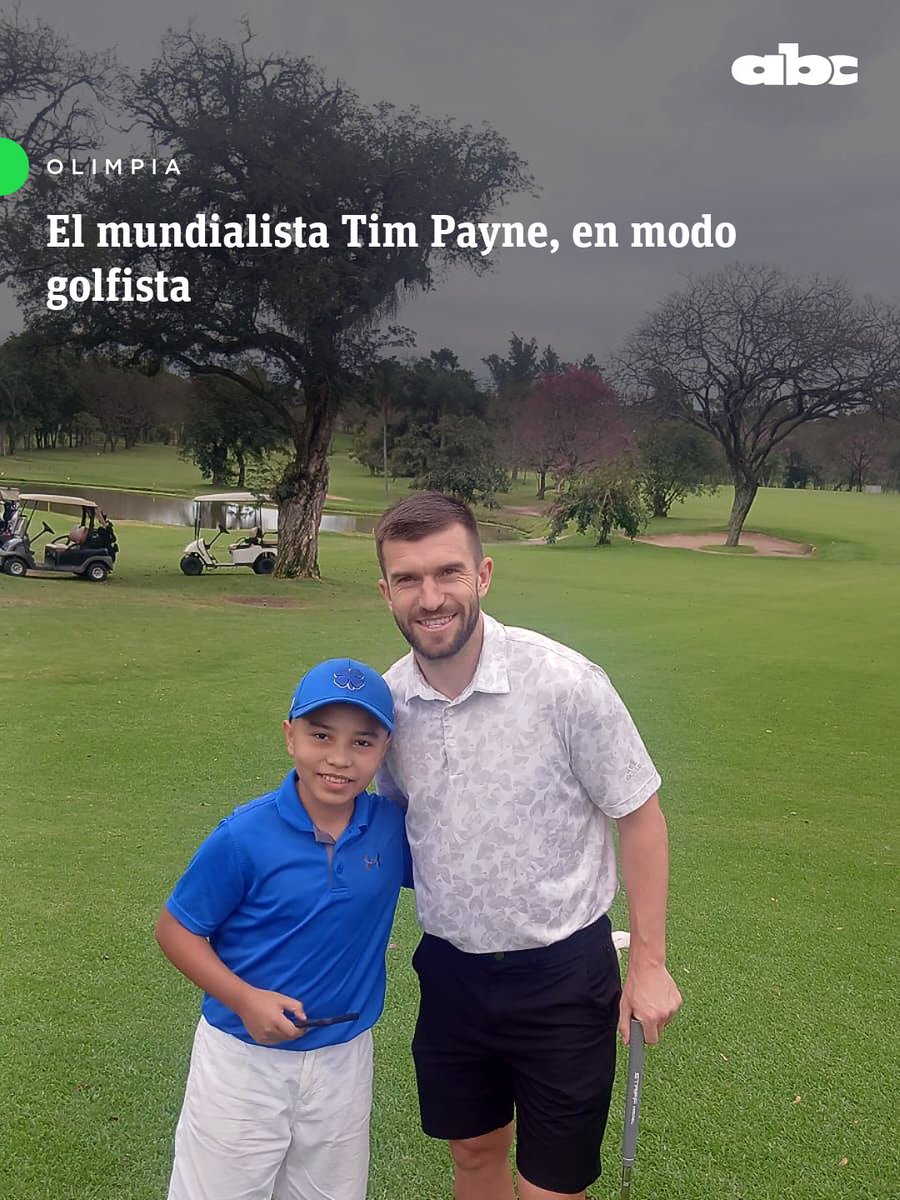 ABCDeportes's tweet photo. TIM PAYNE MODO GOLFISTA 🏌️

➡️Luego de su estreno triunfal con Olimpia, anotando un gol contra Rubio Ñu (5-0), el mundialista neozelandés Timothy John Payne demostró su dotes de golfista, generando la reacción de los presentes en un conocido club capitalino.

⛳La dotación franjeada entrenó en la mañana de este martes en la Villa de Fernando de la Mora. Por la tarde, sus componentes tuvieron libre, por lo que Delmás y Payne acordaron visitar la sede del Asunción Golf Club, al lado del Jardín Botánico, para jugar el golf, el relajante deporte de precisión.

📱Leé más en https://t.co/EWmyykGc5A

#ABCDeportes #ElJuegoQueSentimos #730AM