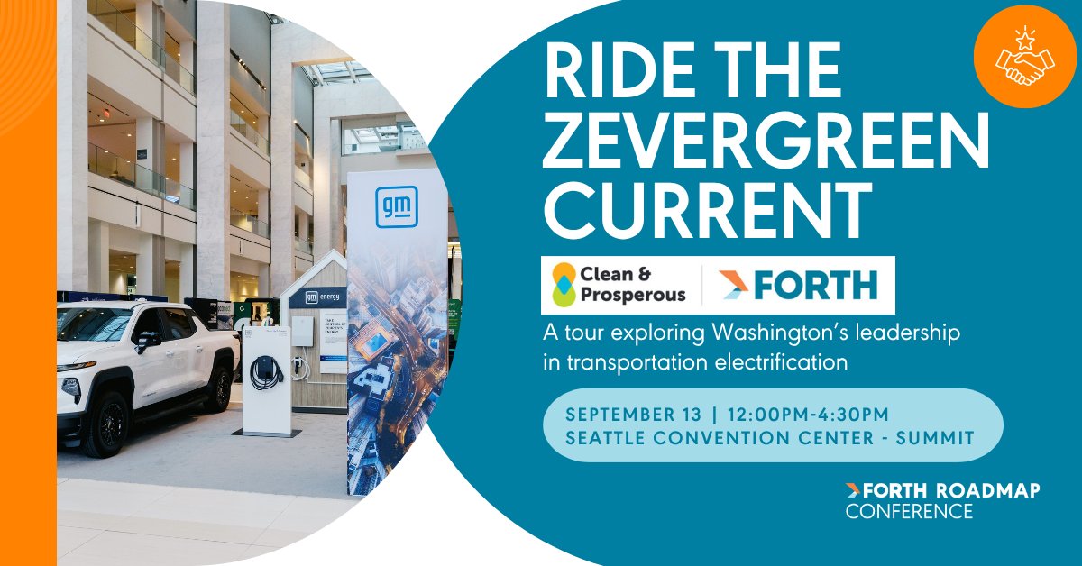 ForthMobility's tweet photo. Kick off #RoadmapForth with an exclusive behind-the-scenes tour!

Ride the ZEVergreen Current aboard an all-electric bus and visit:
⚡ King County Metro
🚛 PACCAR
🚌 Sound Transit
🔌 Electric Era

📅 Sept. 13 | 12–4:30 PM

Learn more: https://t.co/TZMIobfbnQ https://t.co/t8QdE4o3Ui
