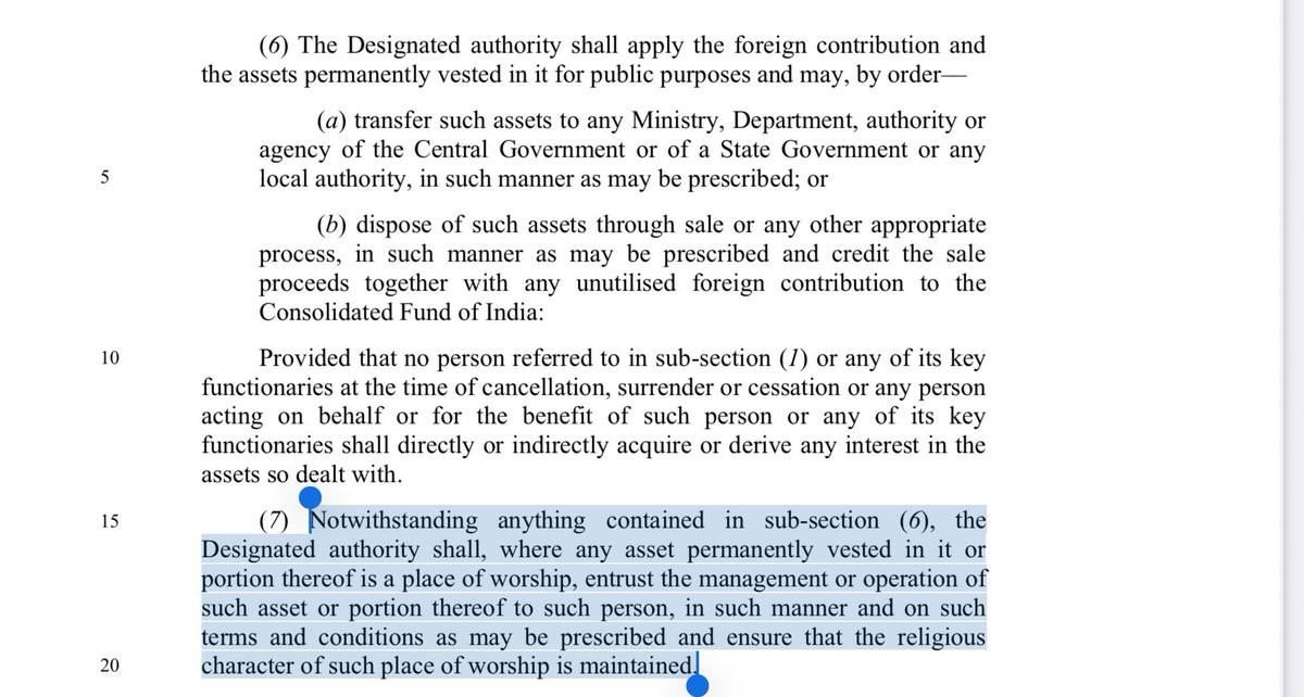 arun10venkat's tweet photo. Fake claim.

FCRA clearly safeguards Places of Worship. https://t.co/o4J1wDvUDG