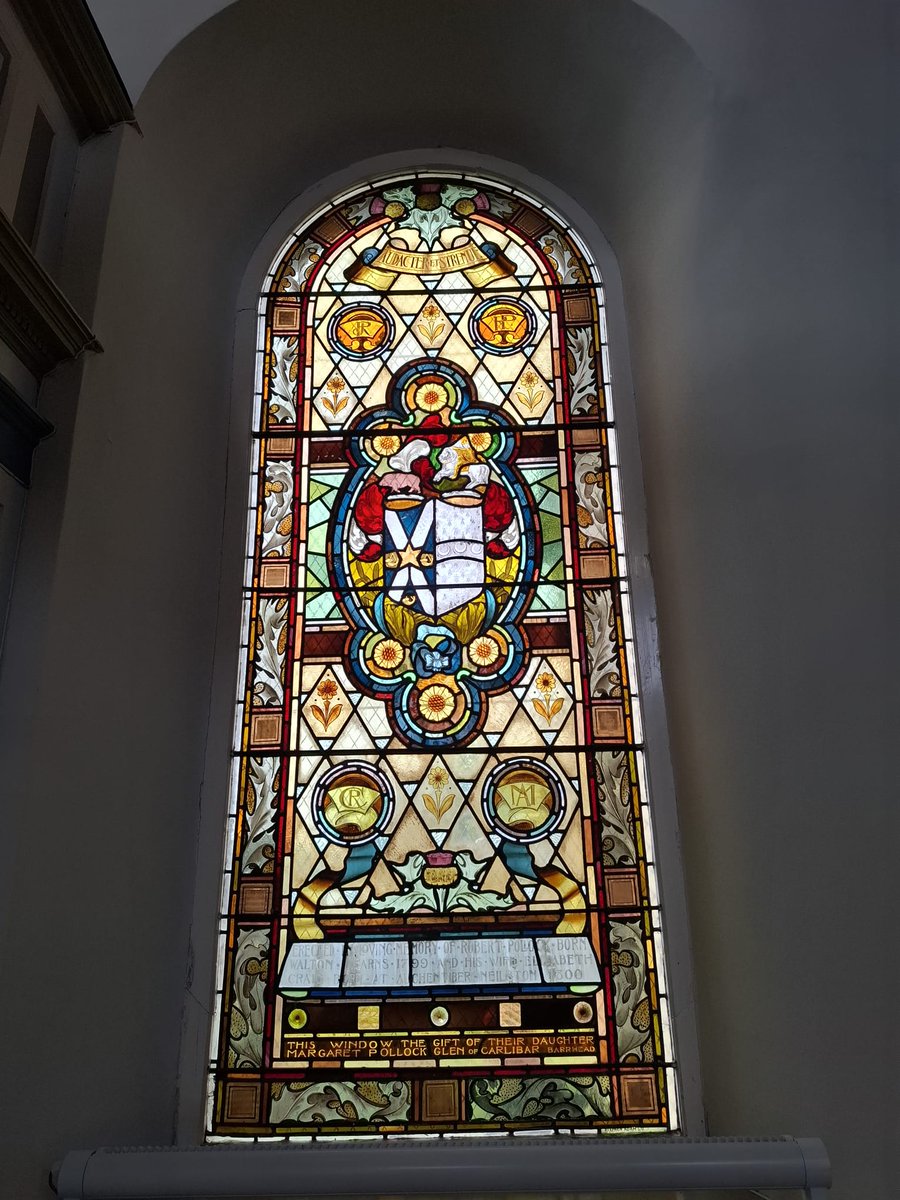 rdwglass's tweet photo. Some wee repairs required for Neilston Parish Church. The windows by Stephen Adam, c 1900, the present building dates from 1790's but the site has 16th century gravestones and has been used as a site of worship since 1156. 🤗

#stainedglass #glasgow #scotland #stephenadam https://t.co/QCwkdO0Fsd