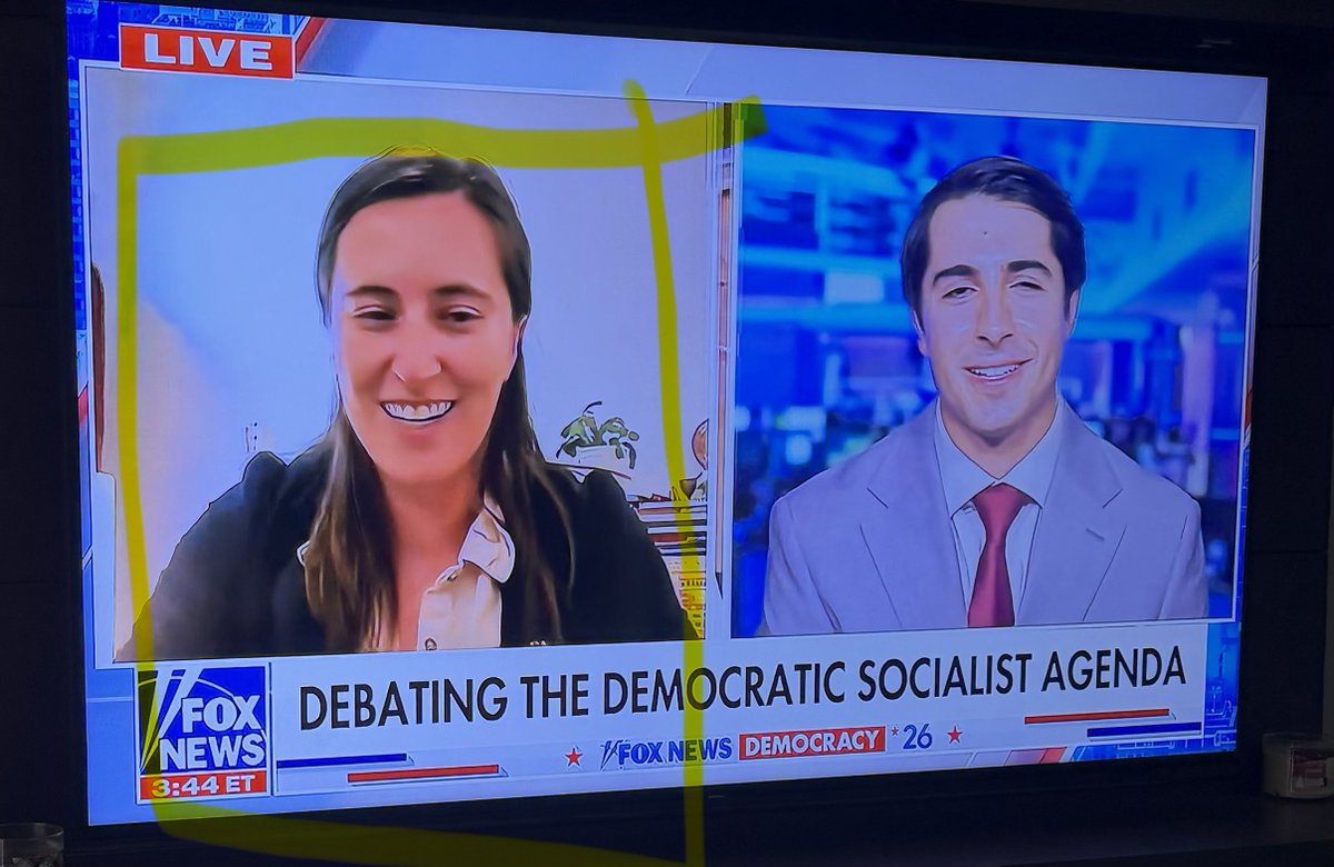 heatherc1438's tweet photo. Francis Gill is a socialist. Laughing the entire time because she couldn’t answer him. He left Venezuela because of communism. She came on laughed with her nails done and her pin that said child care for all. She is for socialism. #fuckingretard https://t.co/uNIpamqR4N