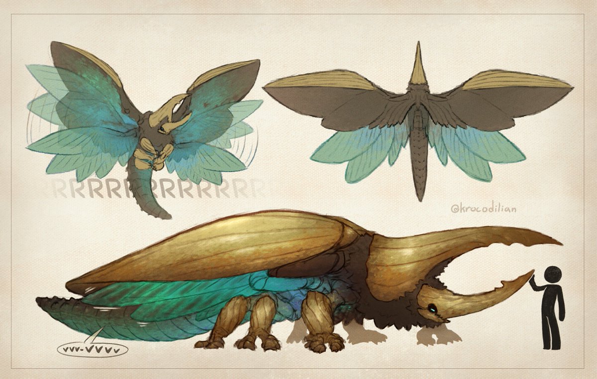 krocodilian's tweet photo. Beetle Dragon 🪲🐉 #smaugust https://t.co/UUYsQQ5hWf