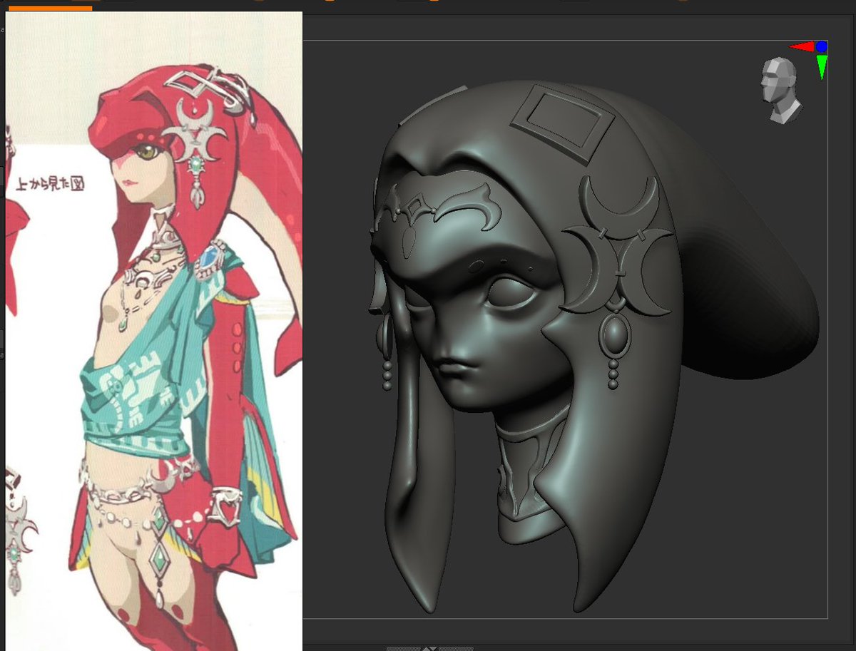 PaulloArth's tweet photo. Mipha Zelda breath of the wild https://t.co/W9dhIjThn2