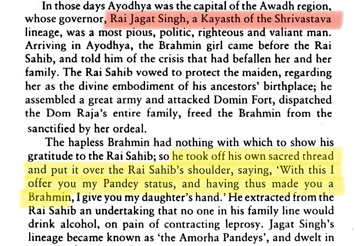 Forebear_Lala's tweet photo. @TheKayastha011 @inevitable_vyas He belongs to Saryupari bhangi convert community . This low born converts falsely claims Brahmin identity. https://t.co/HYz2csQYZc
