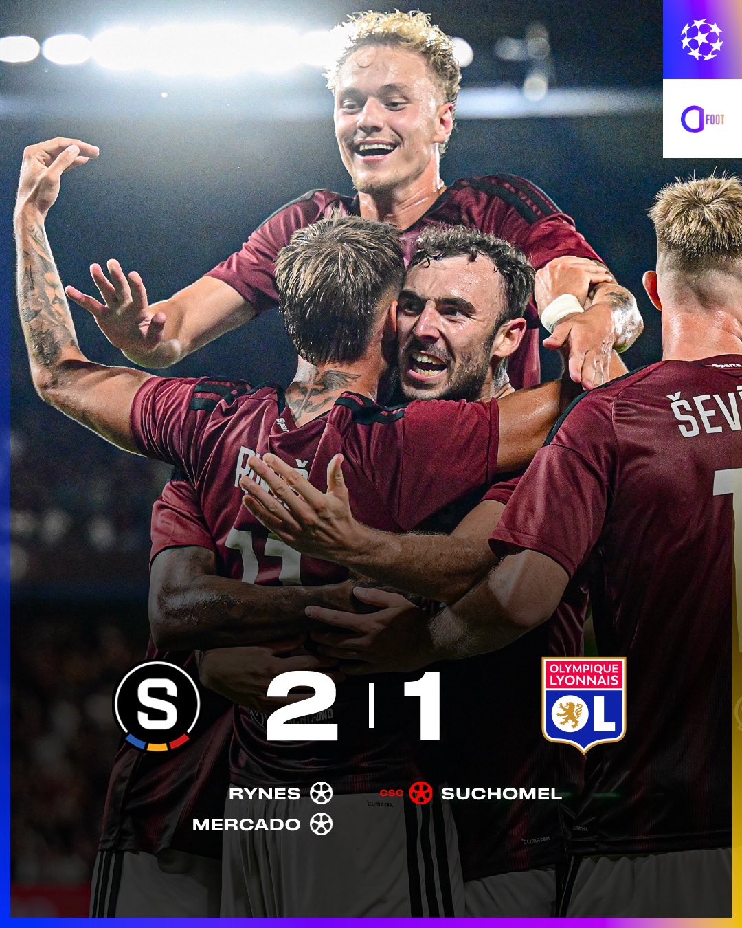 🚨🚨 LE SPARTA PRAGUE 🇨🇿 REMPORTE LA PREMIÈRE MANCHE FACE À L’OL !!! 

L...