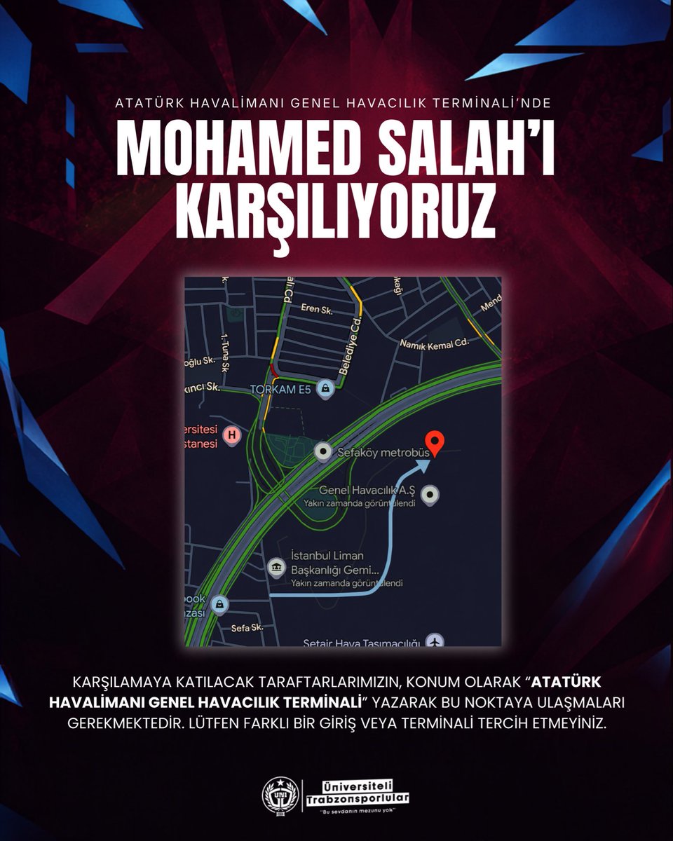 deplasske's tweet photo. mohamed salah’a istanbul’da coşkulu karşılama yapılacak. konum ve saat aşağıdaki gibi. tüm sayfalarda platformlarda yayalım.

⏰ 12.00
📍 Atatürk Havalimanı Genel Havacılık Terminali

RT. https://t.co/PtDQ3NAwPq