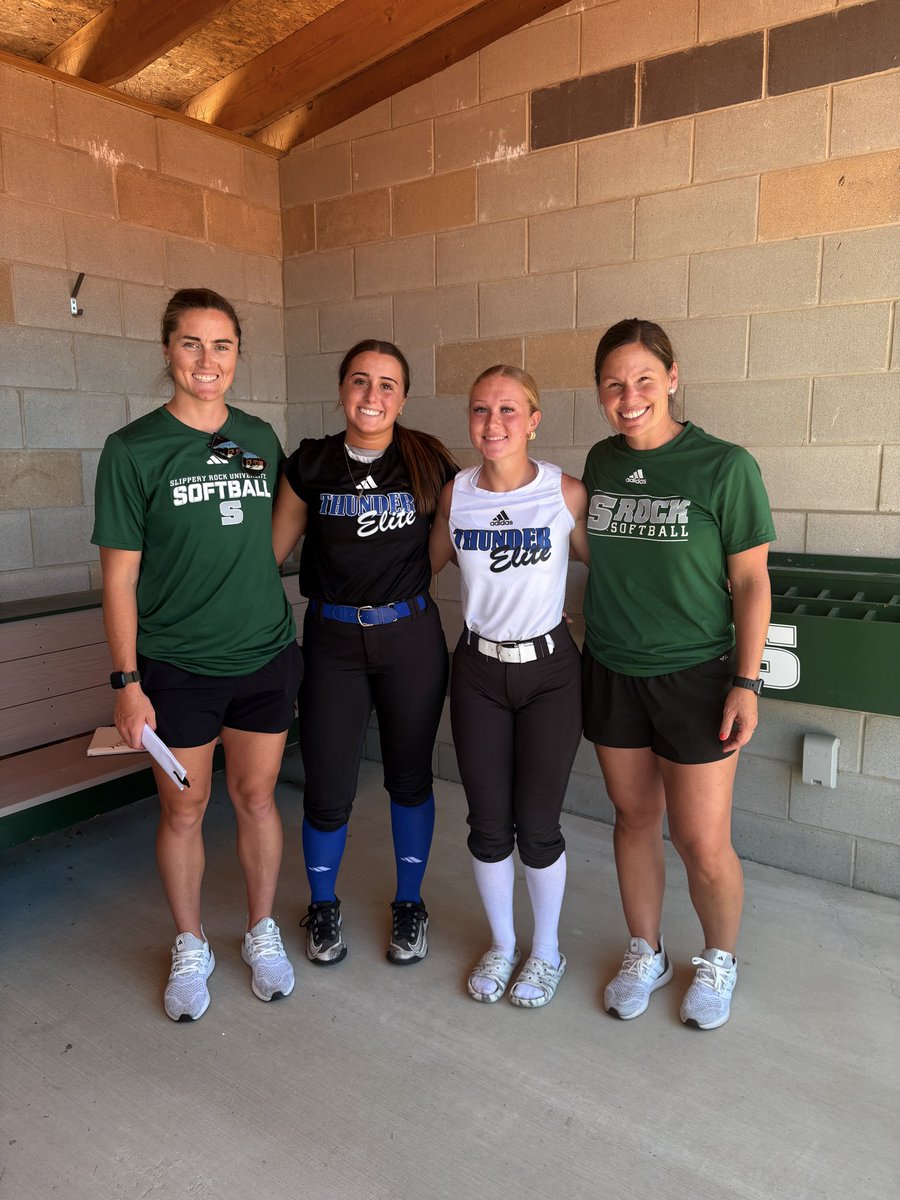 SongerLayla2028's tweet photo. Had a great day at Slippery Rock Softball Prospect Camp! I Enjoyed competing in the scrimmages, working through game situations, and learning different skills. Looking forward to applying what I learned!Thank you to the coaching staff and players for a great camp!
@SRU_Softball https://t.co/PqJ65TGcvy
