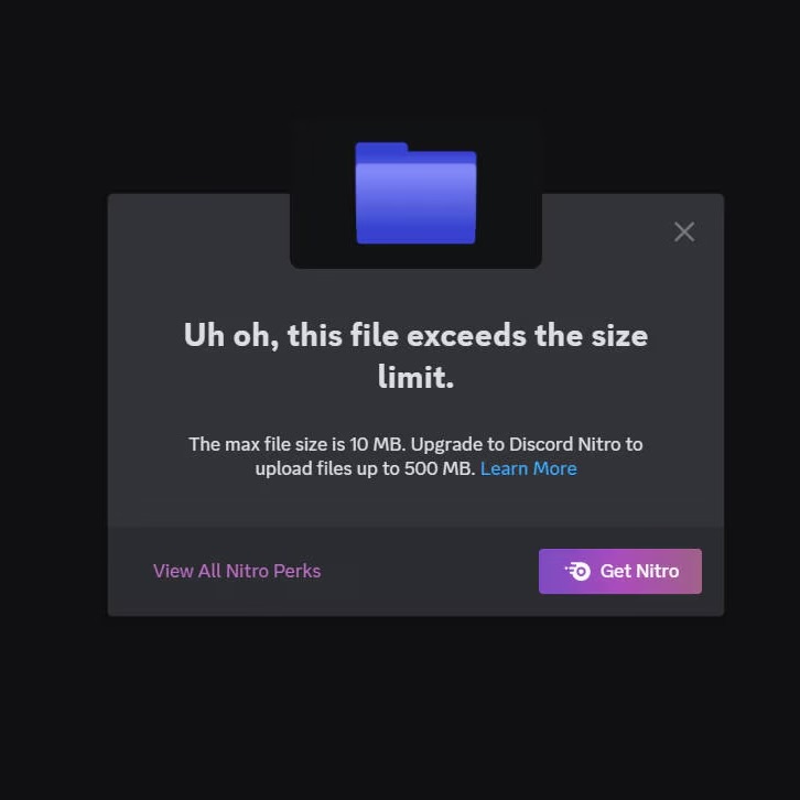 interesting_aIl's tweet photo. Discord will reportedly increase file size limit for free users from 10MB to 20MB, per @WumpusCentral https://t.co/IVfmCOJsnF