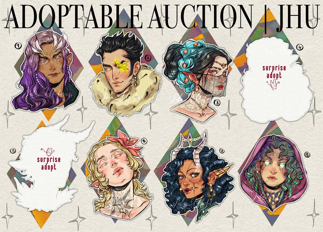 juffiji's tweet photo. ⚔️NEW ADOPTS⚔️
Sb: $35
Min: $3
Ab: $110 (full body extension)
Payment via lava or DA
Please comment to claim or place your bid on DA⬇️
#adoptauction #customcharacter #DnD https://t.co/hOBiRDA6qD