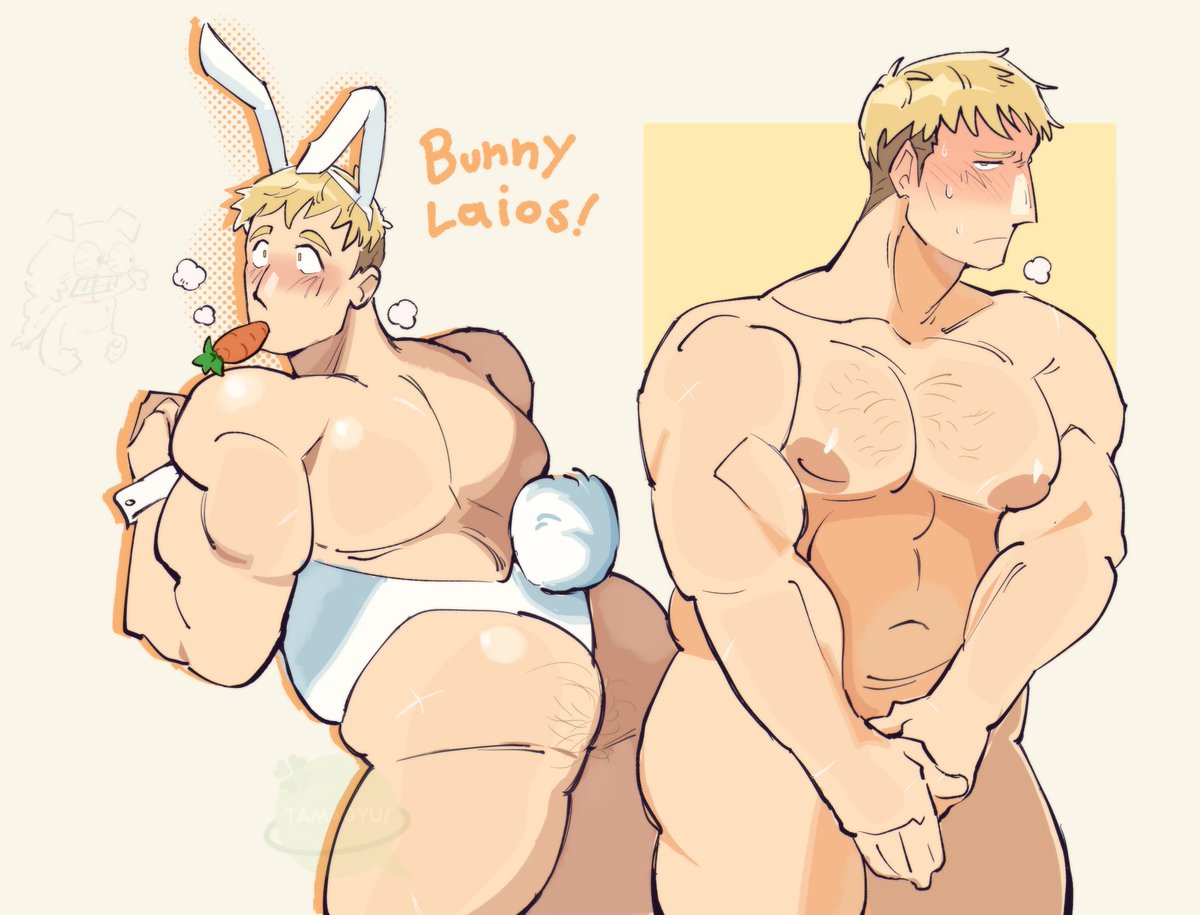 TAMAGYU_'s tweet photo. bunny laios !! plus extra ! https://t.co/HK1ygXbWQi