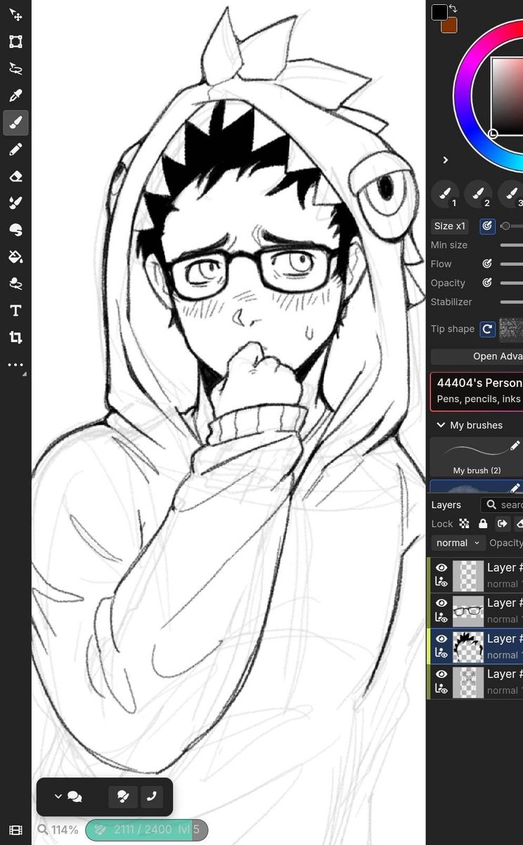 PROZACBLASTER's tweet photo. reposting this old WIP off of priv cuz i know ill never finish it.. but its still so cute.. #dbd #dwightfairfield https://t.co/pzdjhIWyU4