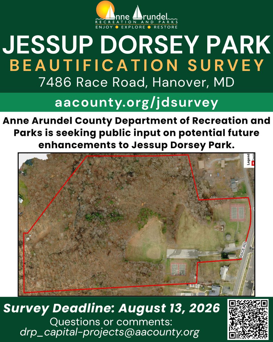 RecParks's tweet photo. Help shape the future of  Jessup Dorsey Park! 🌳✨

What upgrades do you want to see? Share your thoughts on new pavilions, dog parks, play spaces, and more.

Please take a few minutes to submit your feedback by Thursday, August 13! 🗺️👇

🔗 https://t.co/TFZhgdeDQh https://t.co/BzKMnL0nP3