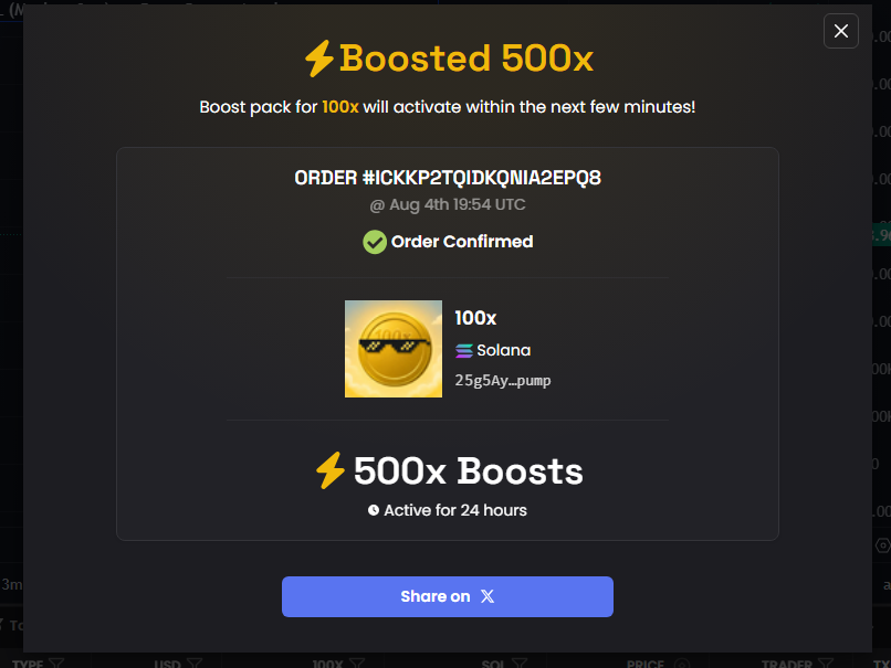 TheNext100xPF's tweet photo. 500x boost paid Aswell on the 100x coin

600x paid now

This 100x coin will retire you. https://t.co/dhK6n73Zu9